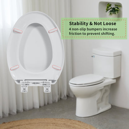 I1201S  Slow Close Toilet Seat, Elongated, White