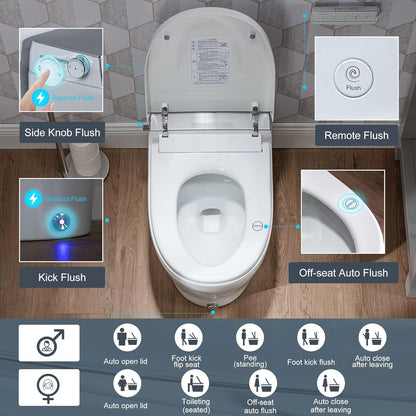 Casta Diva Smart Bidet Toilet, Auto Open/Close, Tank  | CD-Y090