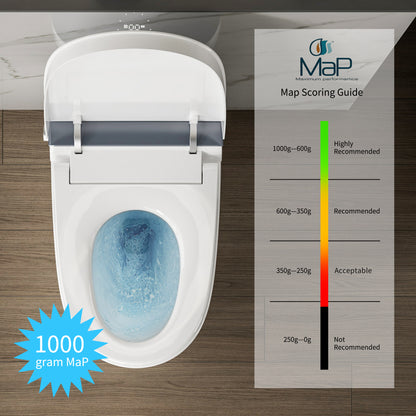 Casta Diva Smart Bidet Toilet with Concealed Tank, Auto Open/Close, ADA compliant | CD-U010