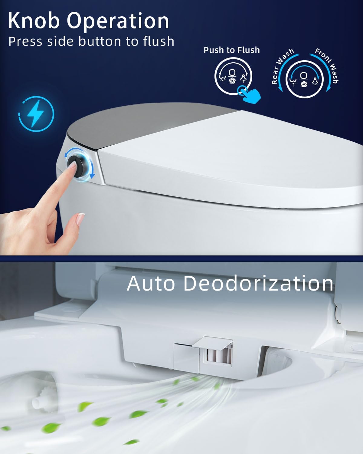 Casta Diva Smart Bidet Toilet, Pump-assisted Flush, Tankless | TC-100GE