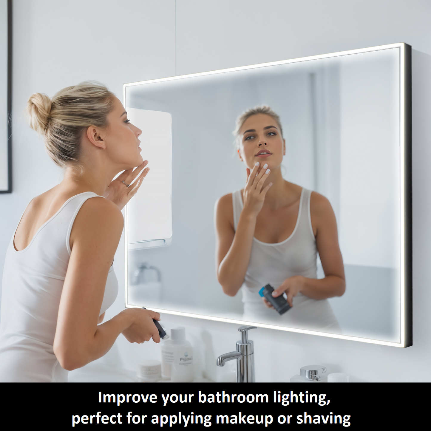 Casta Diva Framed LED Bathroom Vanity Mirror | CD-LM01