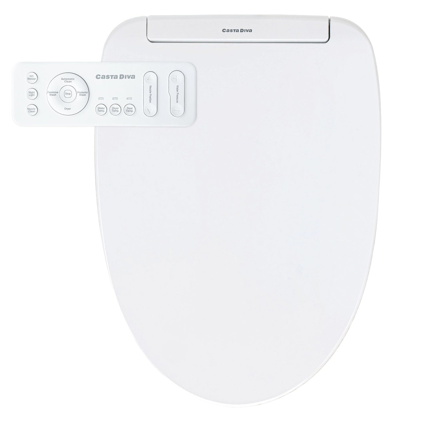 Casta Diva Elongated Electric Bidet Toilet Seat with Remote Contro l CD-BT01-1