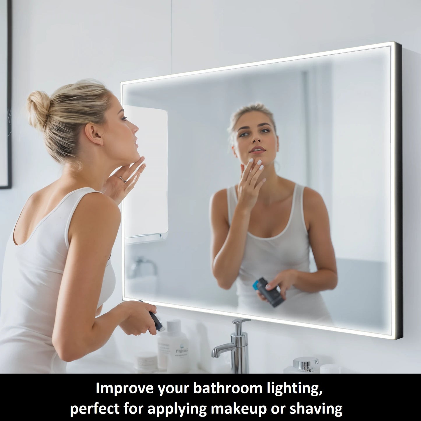 Casta Diva Framed LED Bathroom Vanity Mirror  CD-LM01-2