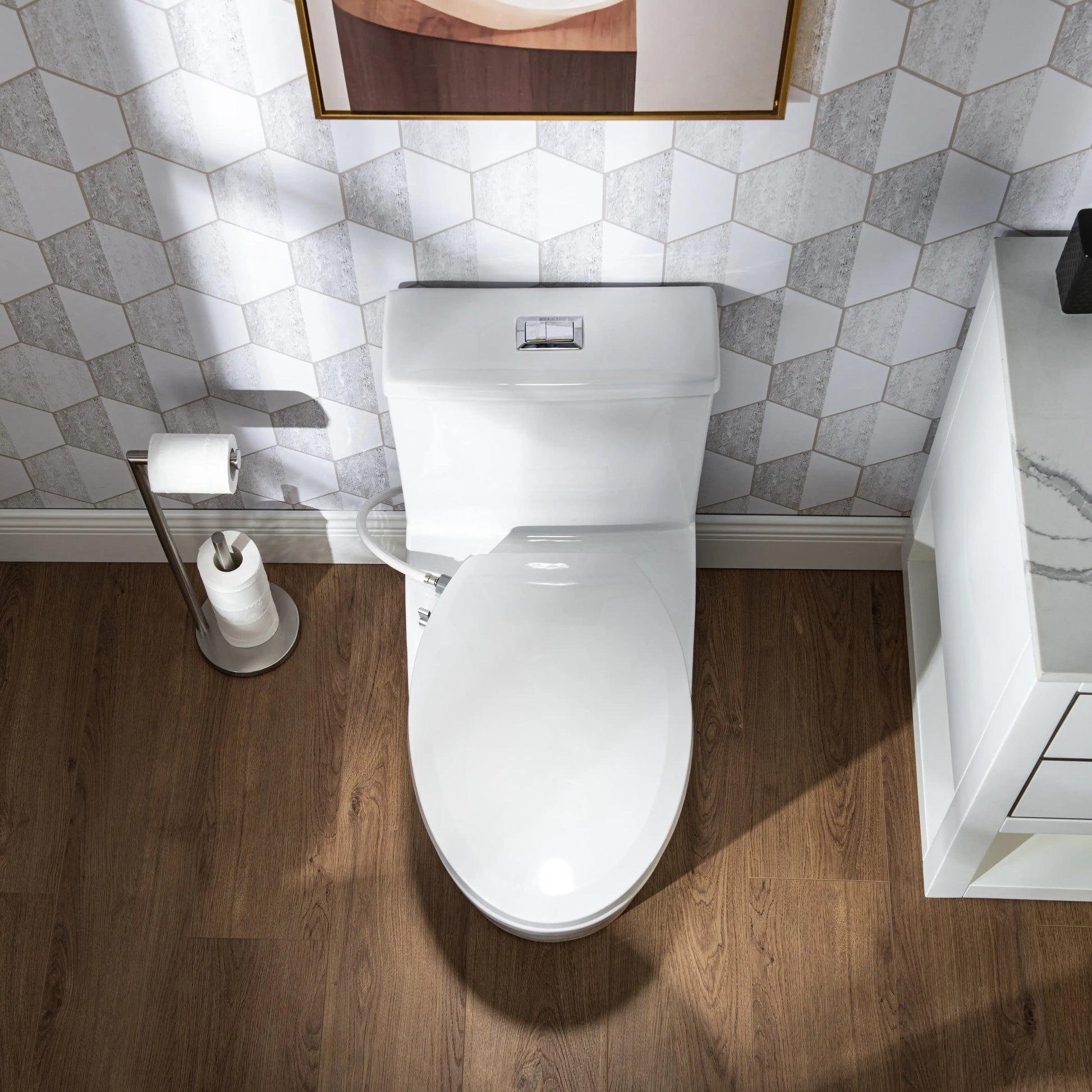 Casta Diva Non-Electric Bidet Toilet Combo, Elongated, 12 inch Rough-in  CD-BT04-11