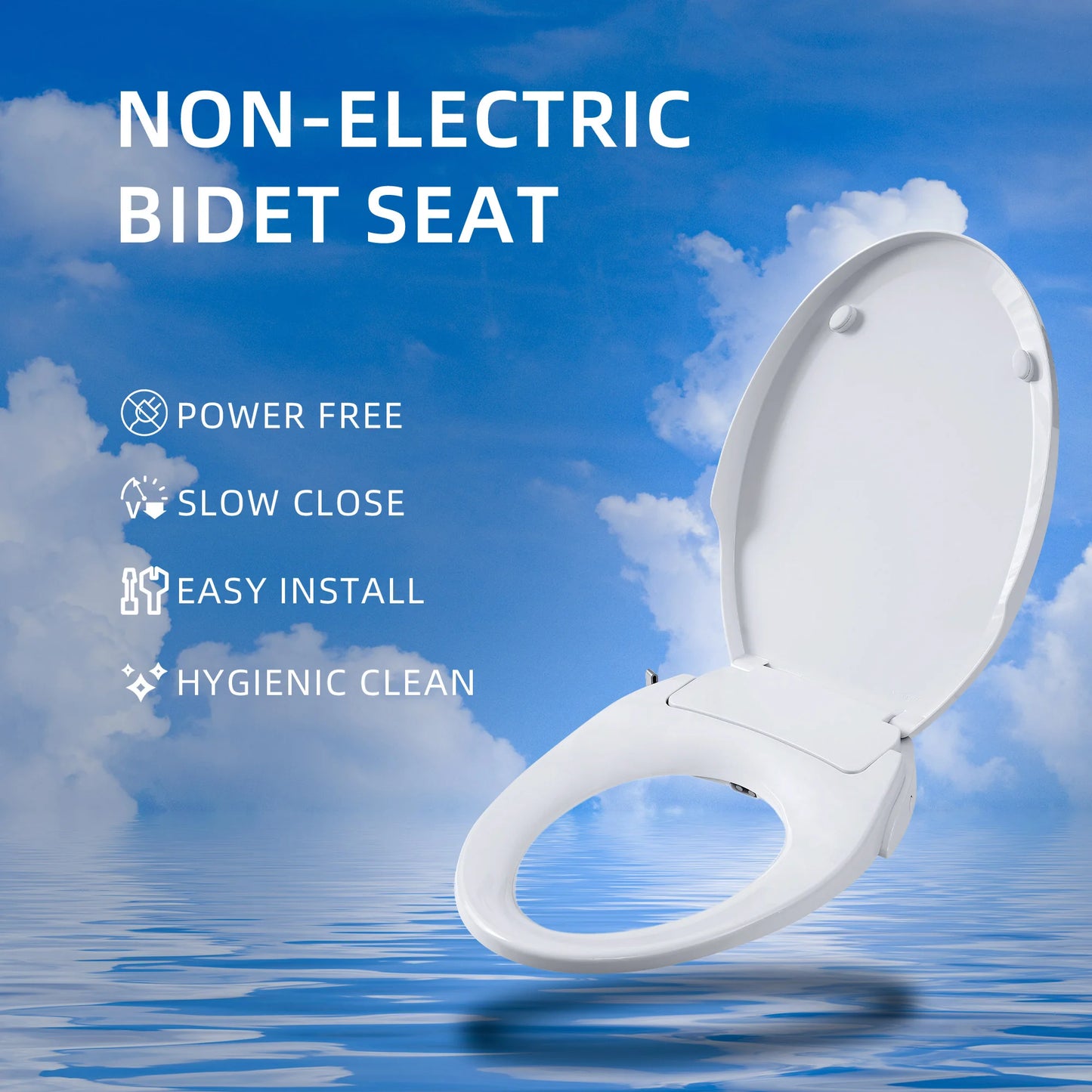 Casta Diva Non-Electric Bidet Toilet Combo, Elongated, 12 inch Rough-in  CD-BT04-3