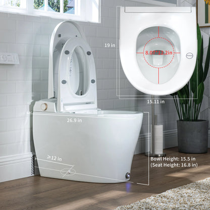 Casta Diva Smart Bidet Toilet, Soft Close, Tankless  CD-Y070-7