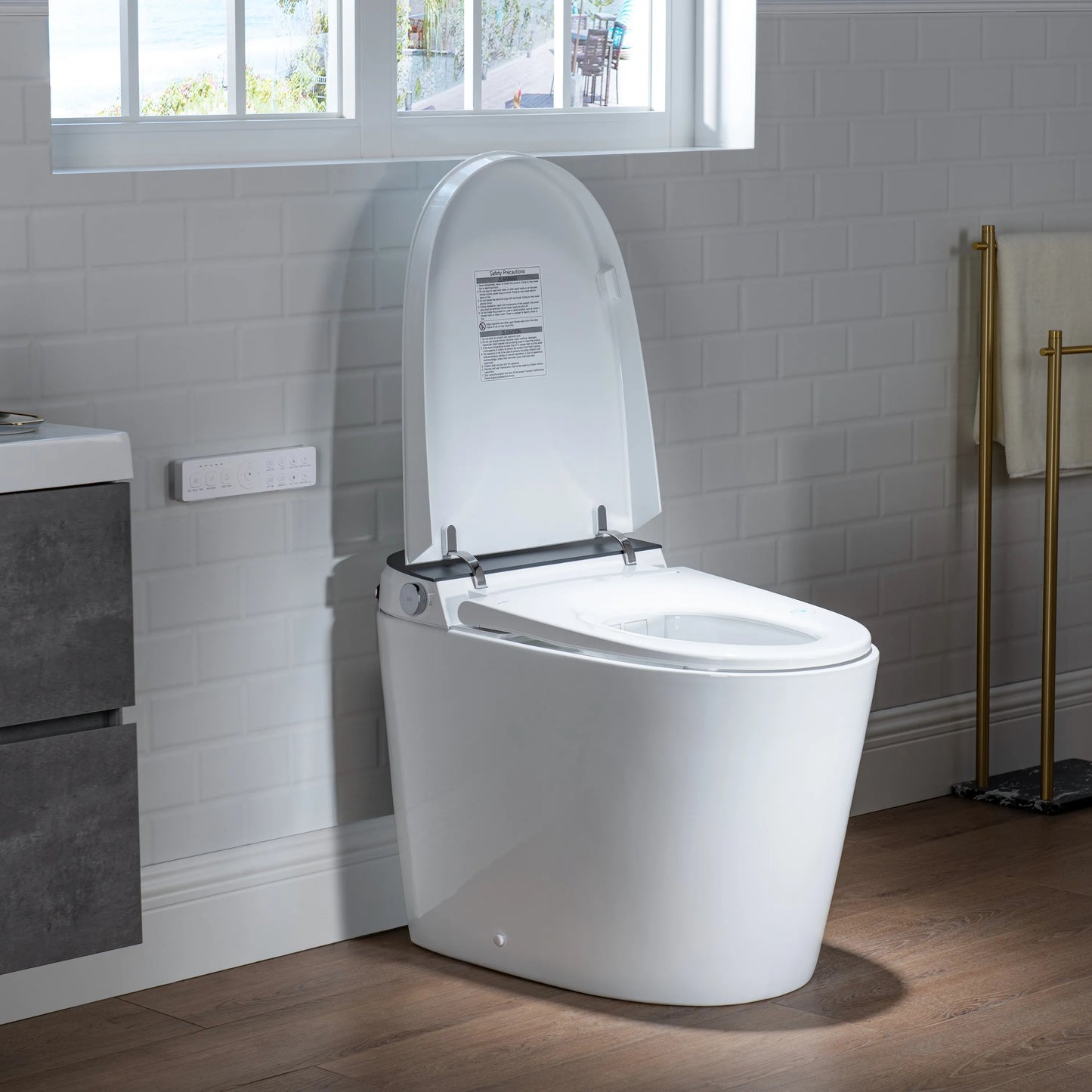 Casta Diva Smart Bidet Toilet with Concealed Tank, Auto OpenClose, ADA compliant  CD-U010-2