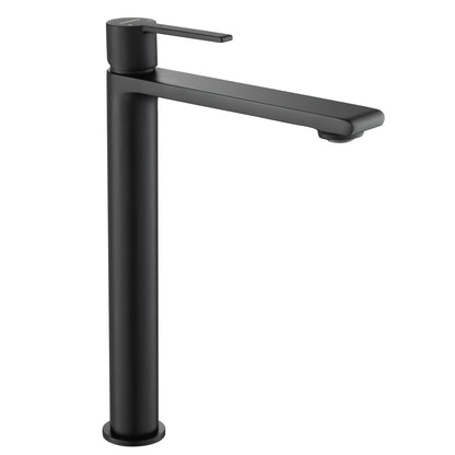 Casta Diva Tall Bathroom Faucet for Vessel Sink, Black  CD-F02B-1