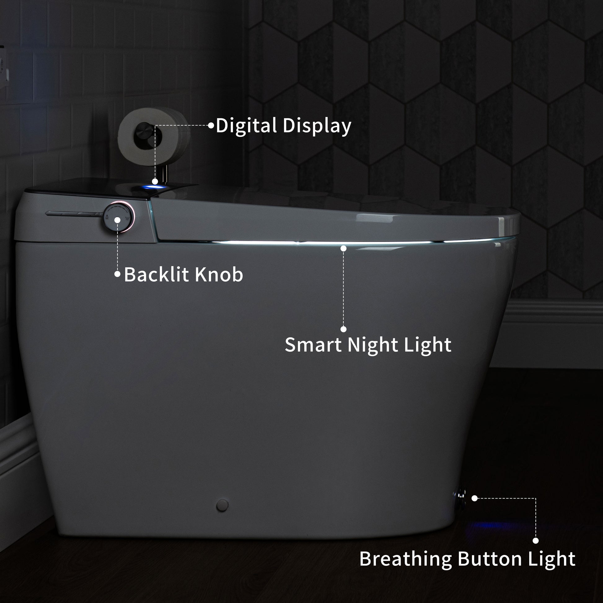 Smart Bathroom Toilet Light – Light Show Diva